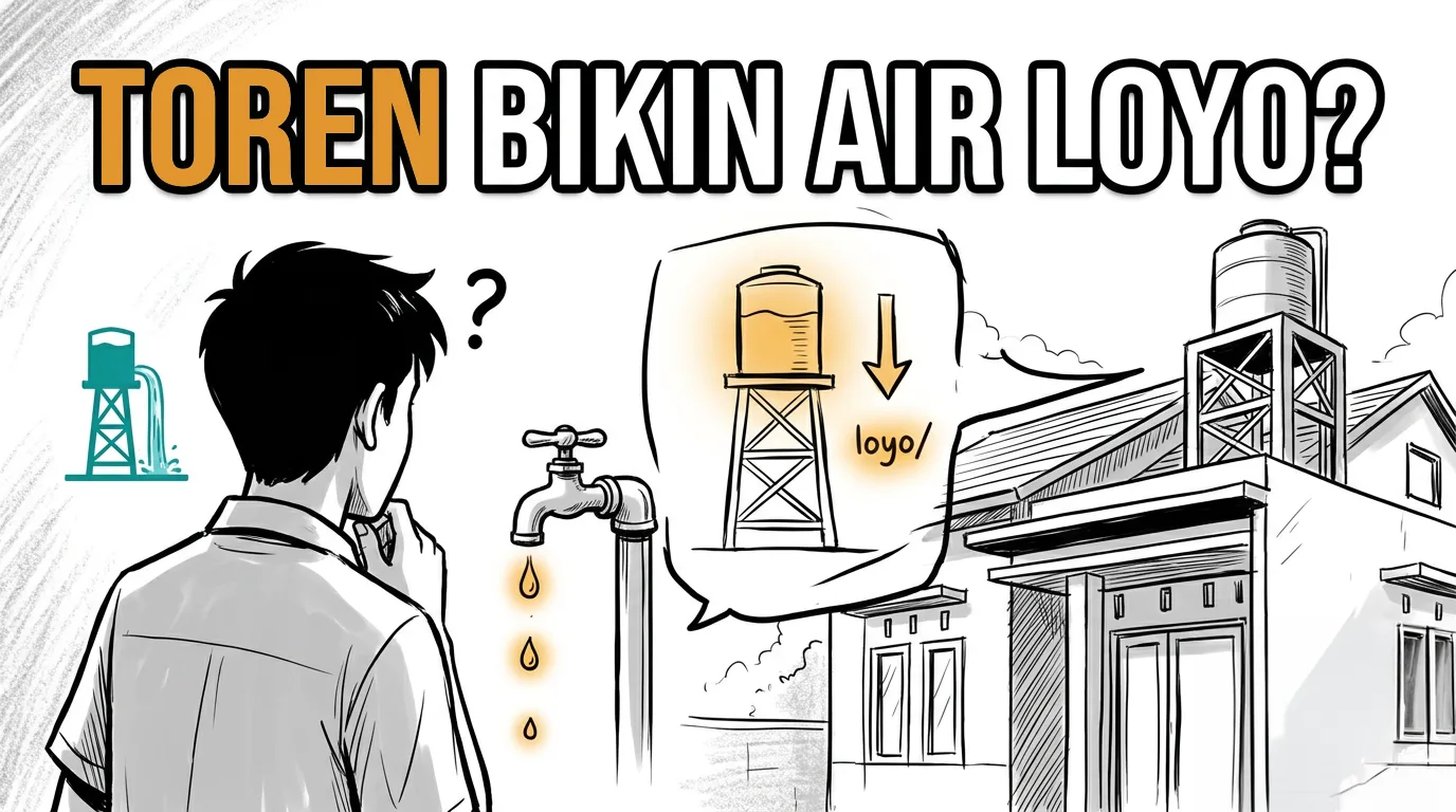 Pasang Toren Malah Bikin Air Loyo? Ini Penjelasan Fisikanya